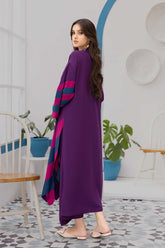 2-Pc Viscose Staple Long Shirt With Silk Staple Qlot Trouser CPG22-83